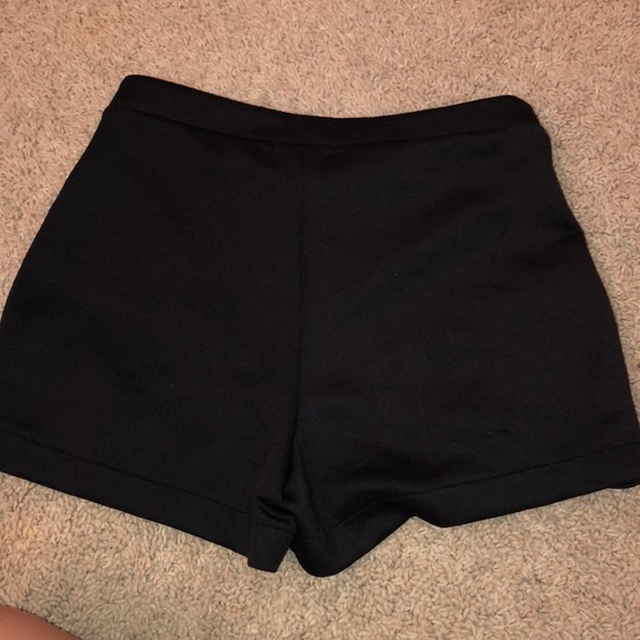 high waisted polyester shorts